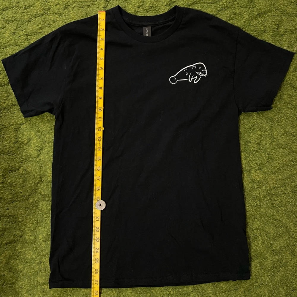 Mote Marine Aquarium Black Tee with Manatee Graphic - Picture 5 of 7
